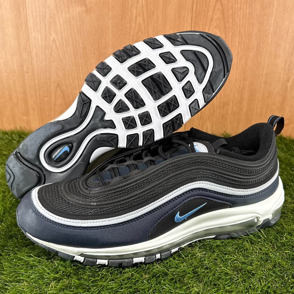 Nike Air Max 97 Black Obsidian Blue Running Sneakers DQ3955-001 Men’s Size 13